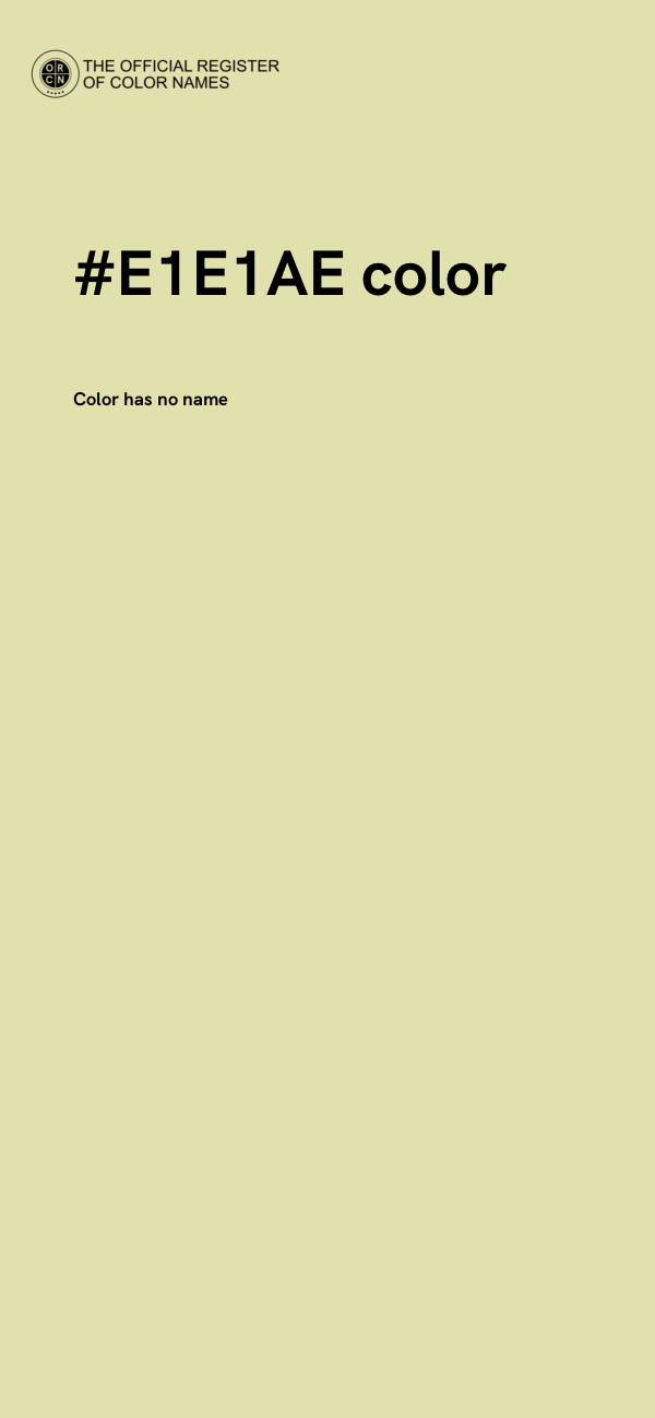 #E1E1AE color image