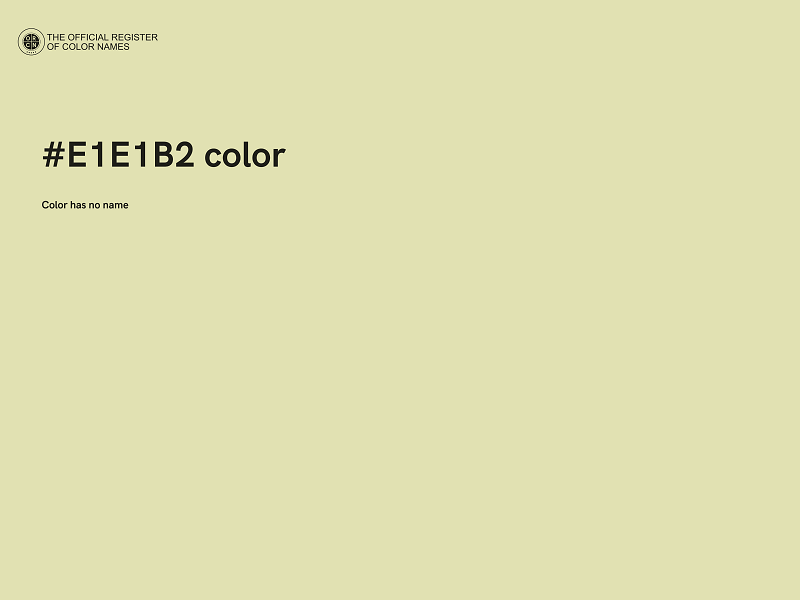 #E1E1B2 color image