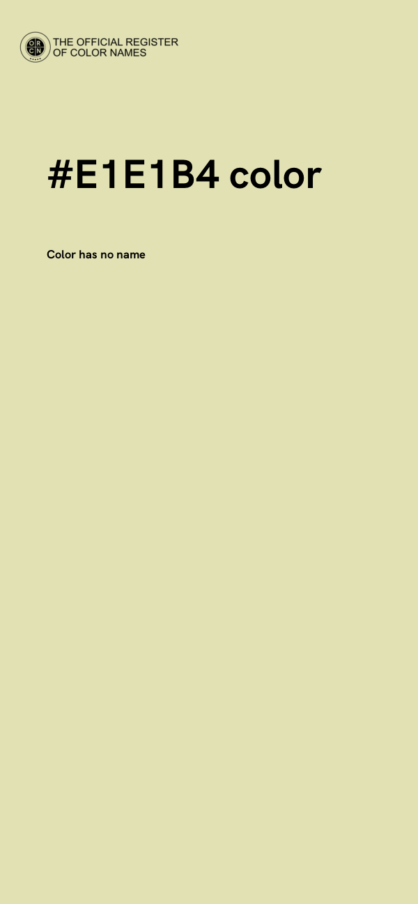 #E1E1B4 color image