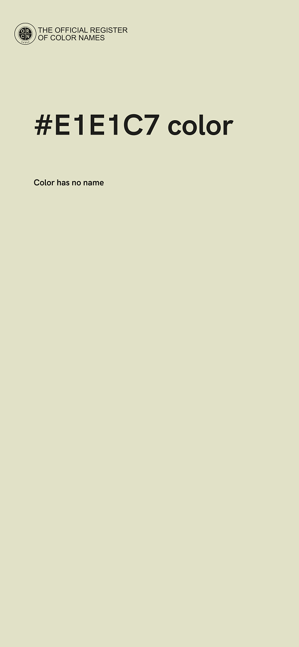 #E1E1C7 color image