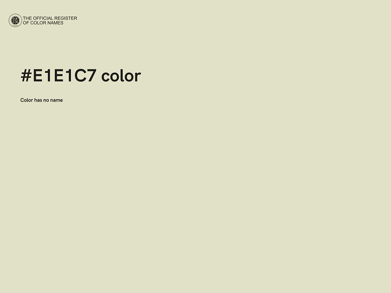 #E1E1C7 color image