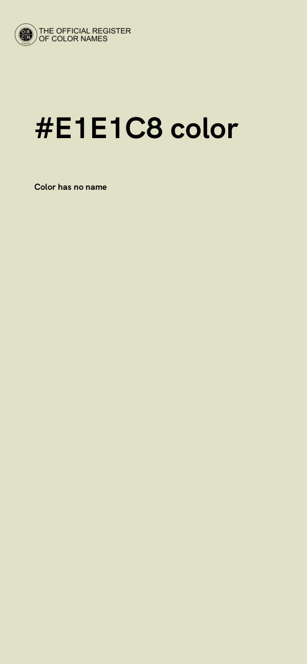 #E1E1C8 color image