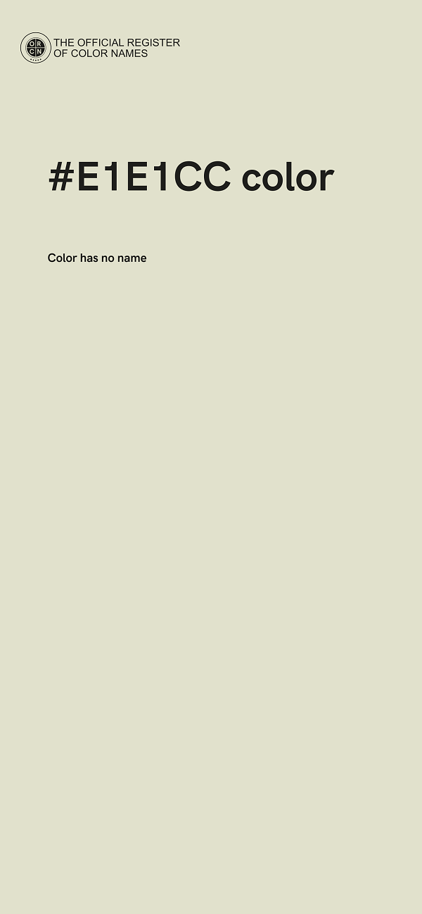 #E1E1CC color image