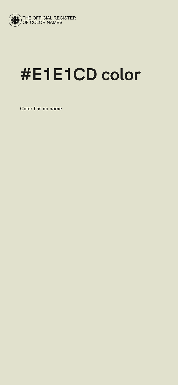 #E1E1CD color image
