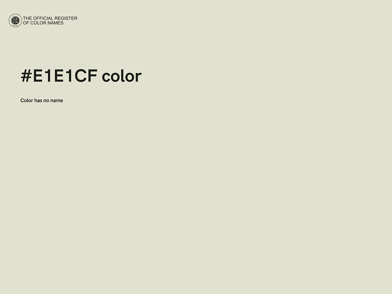 #E1E1CF color image