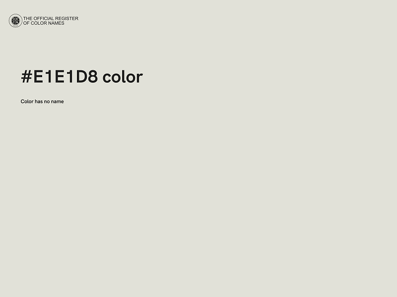 #E1E1D8 color image