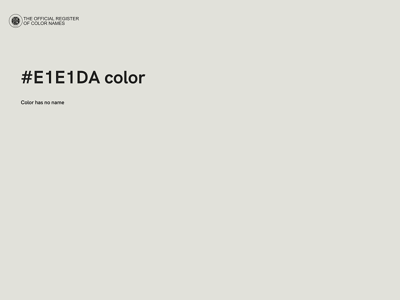 #E1E1DA color image