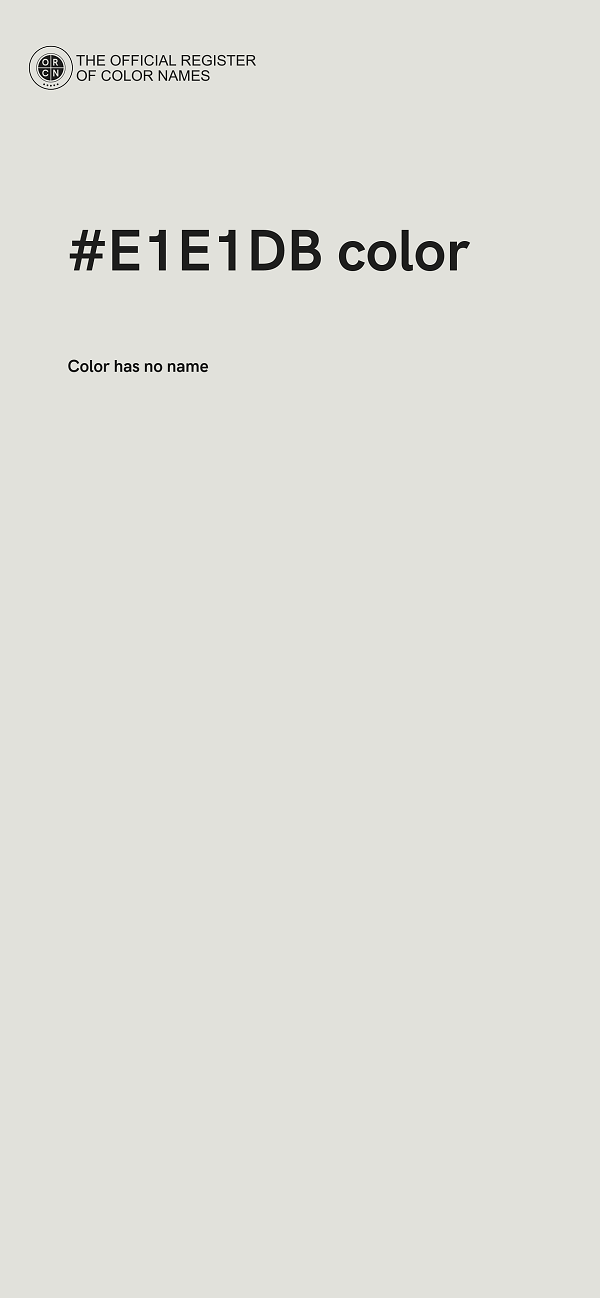 #E1E1DB color image