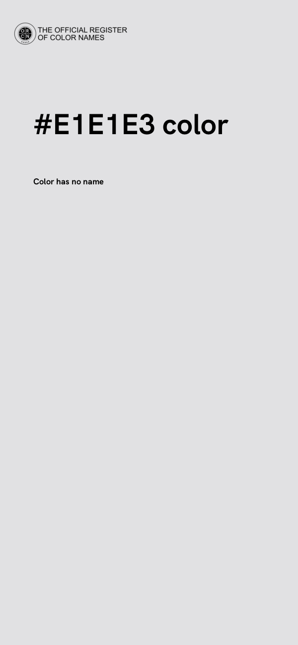 #E1E1E3 color image