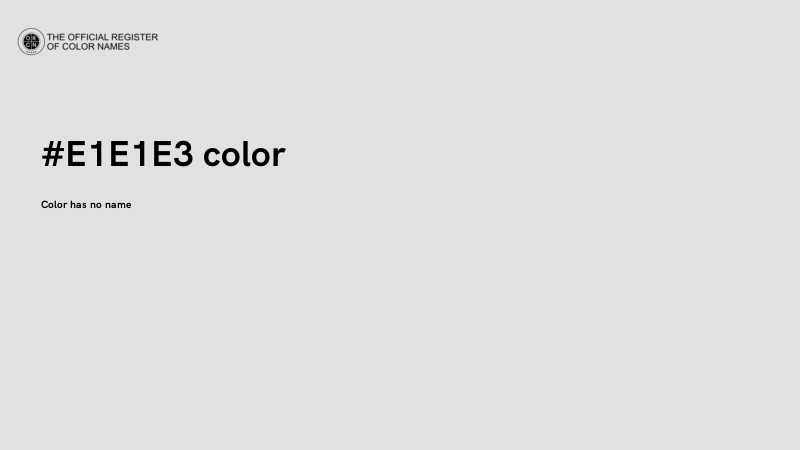 #E1E1E3 color image