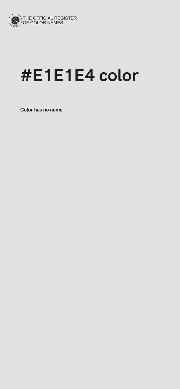 #E1E1E4 color image