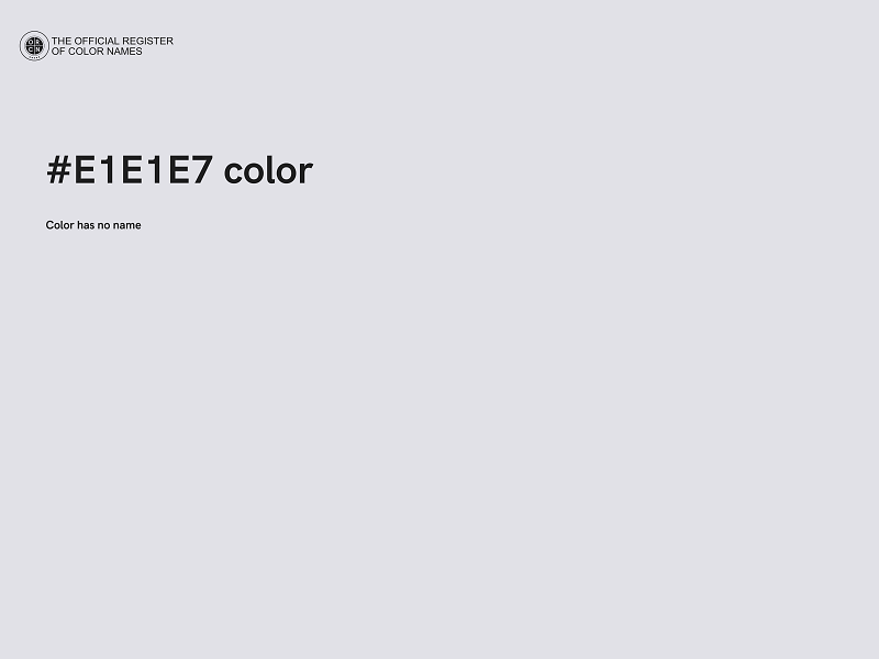 #E1E1E7 color image