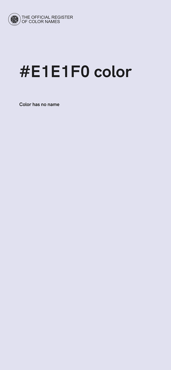 #E1E1F0 color image