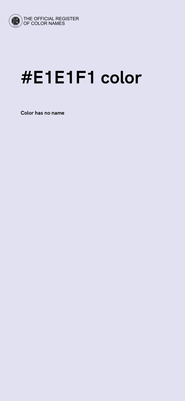 #E1E1F1 color image