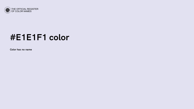 #E1E1F1 color image