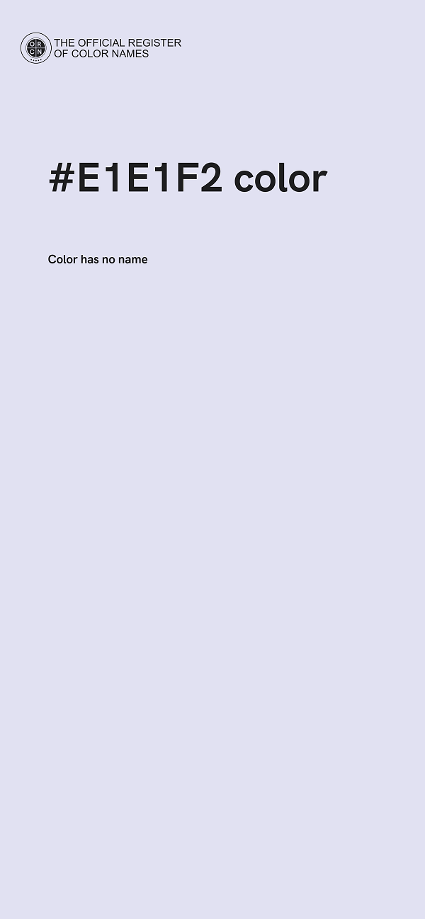 #E1E1F2 color image