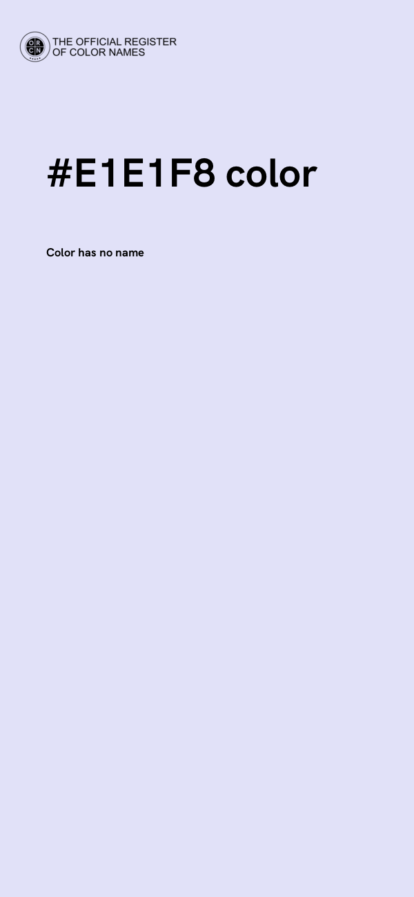 #E1E1F8 color image