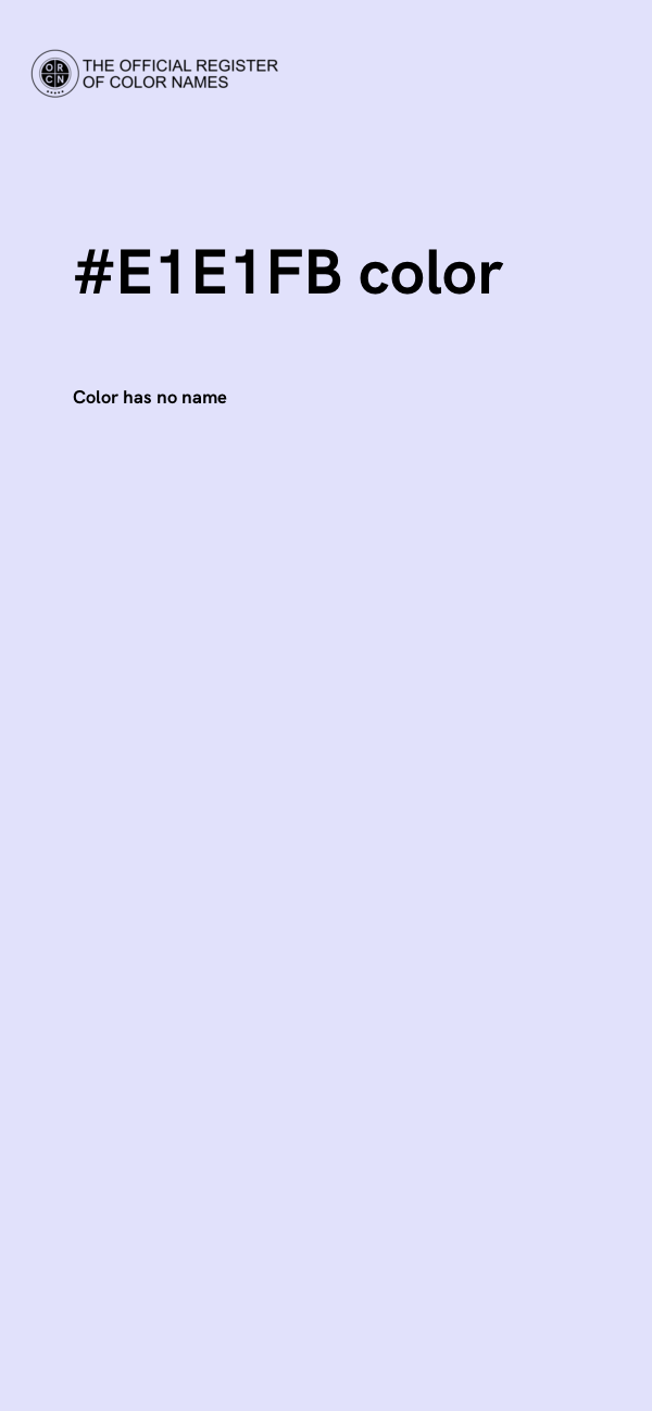 #E1E1FB color image