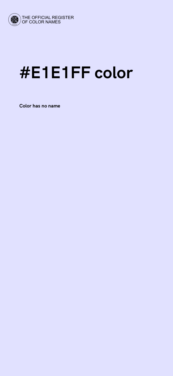 #E1E1FF color image