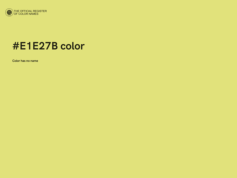 #E1E27B color image