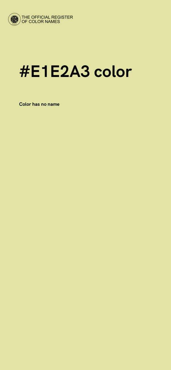 #E1E2A3 color image