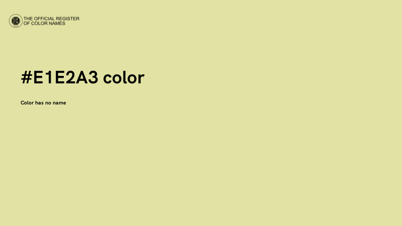 #E1E2A3 color image
