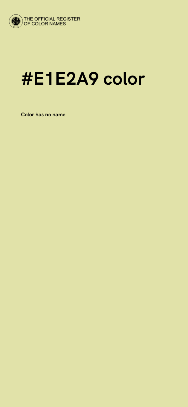 #E1E2A9 color image
