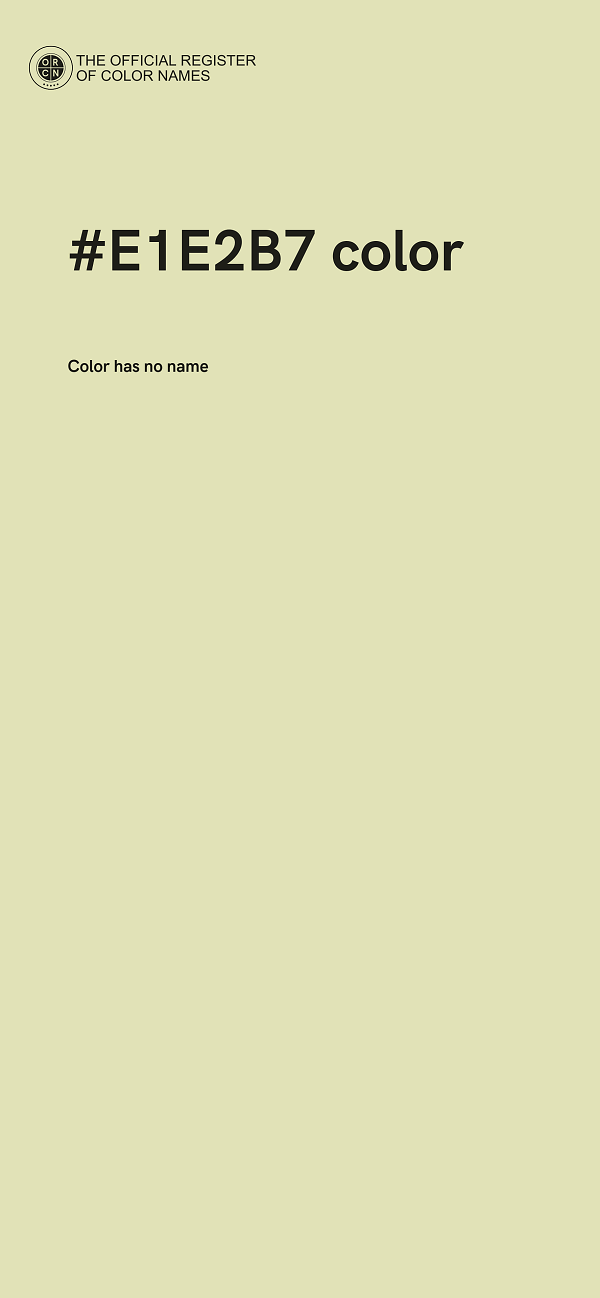 #E1E2B7 color image