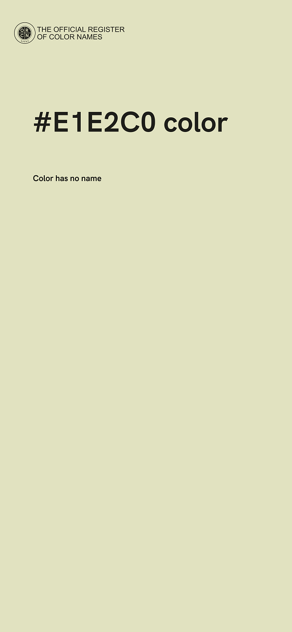 #E1E2C0 color image