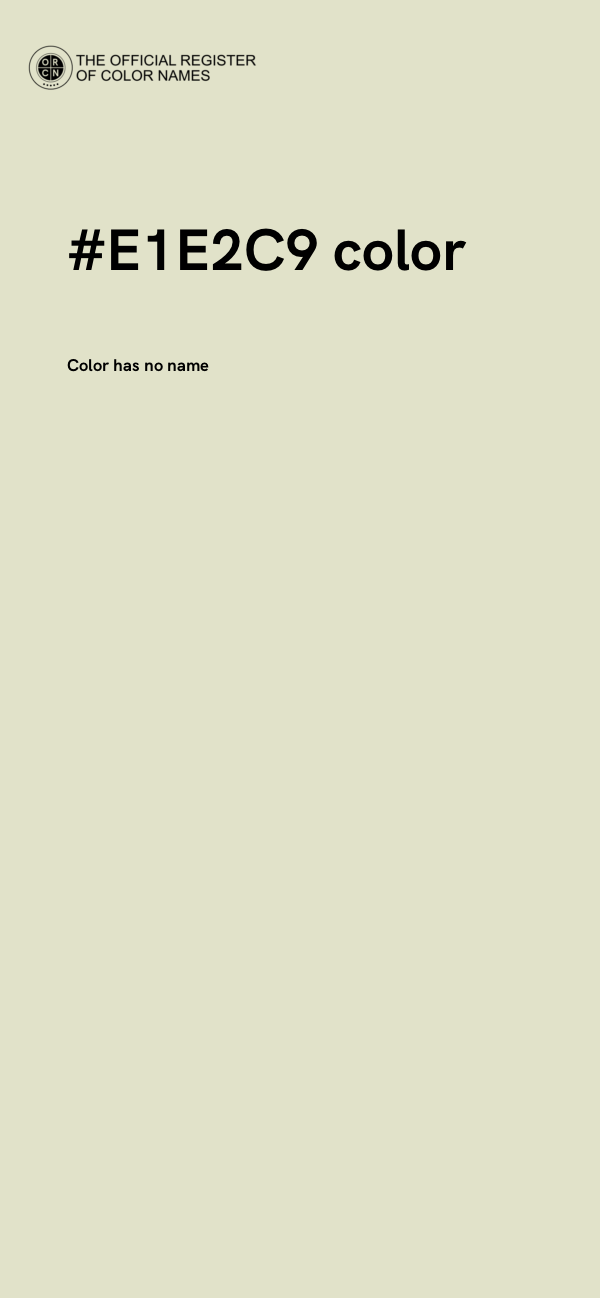 #E1E2C9 color image