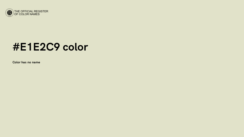 #E1E2C9 color image