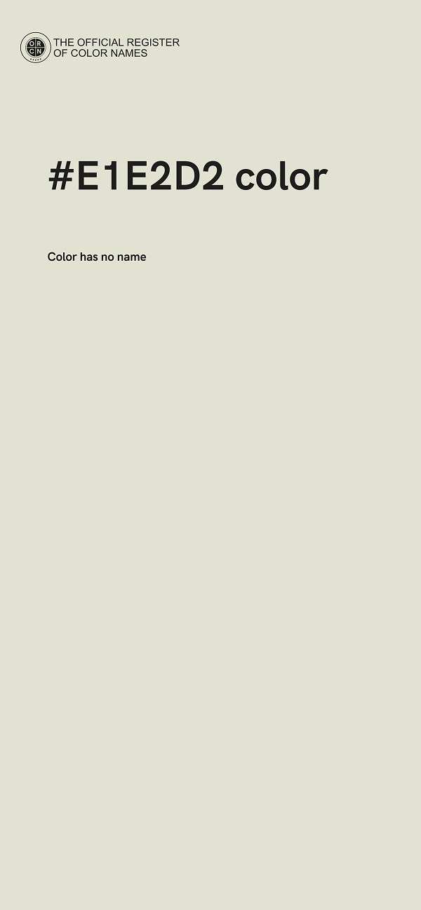 #E1E2D2 color image