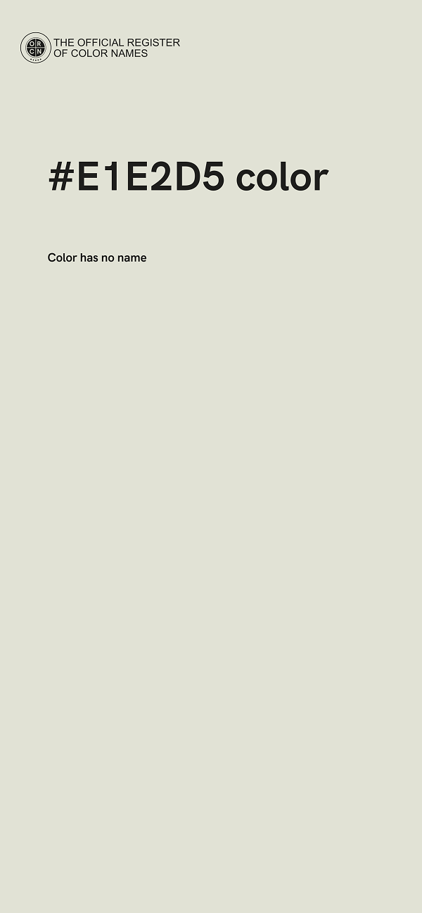#E1E2D5 color image