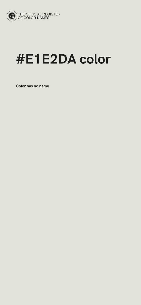 #E1E2DA color image