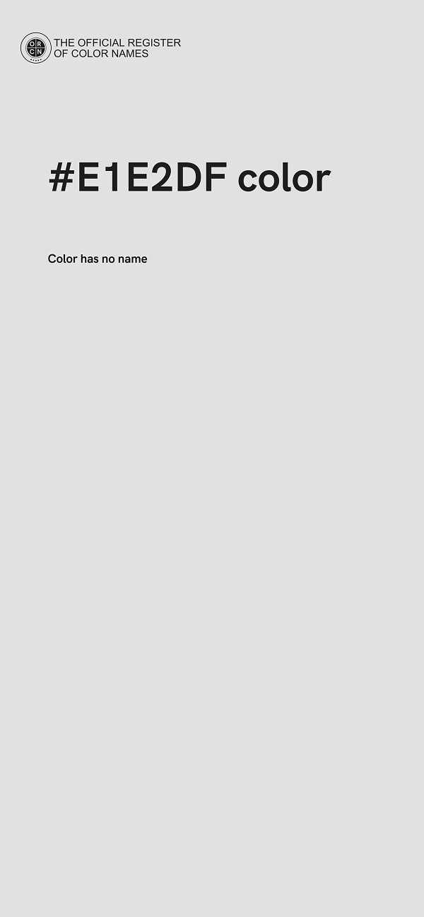 #E1E2DF color image