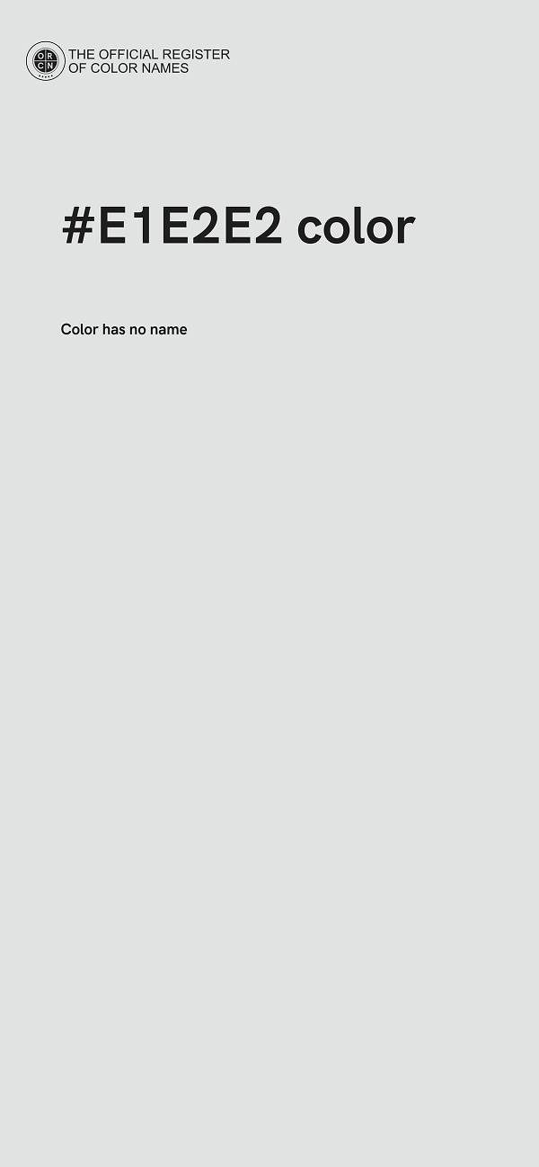 #E1E2E2 color image