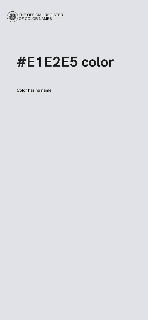 #E1E2E5 color image