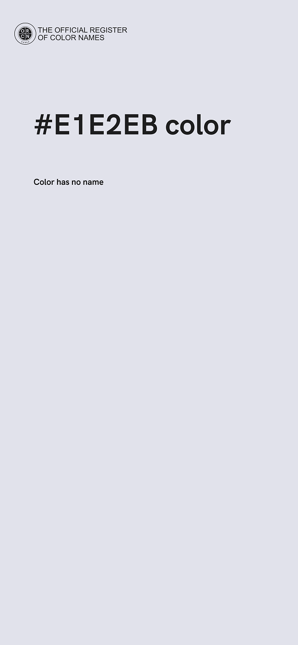 #E1E2EB color image