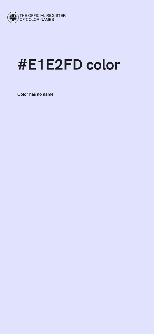 #E1E2FD color image