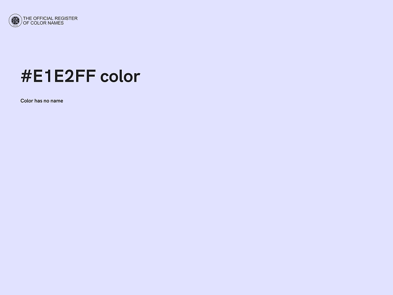 #E1E2FF color image