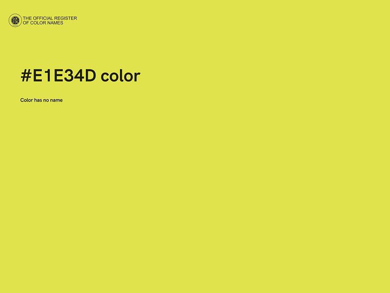 #E1E34D color image