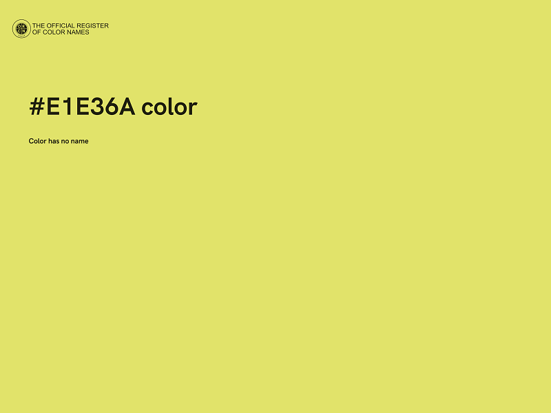 #E1E36A color image