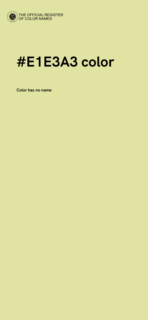 #E1E3A3 color image