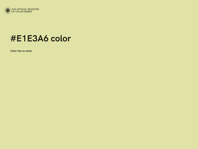 #E1E3A6 color image