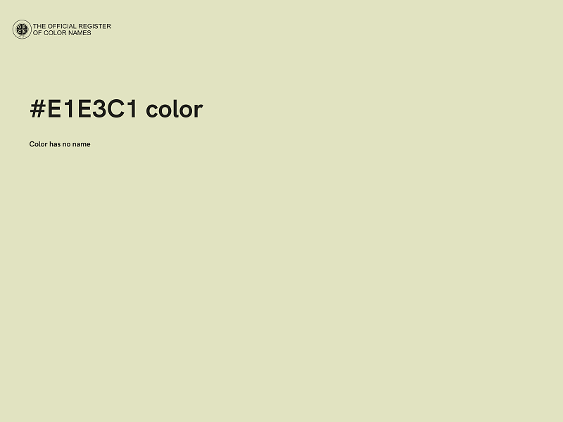 #E1E3C1 color image