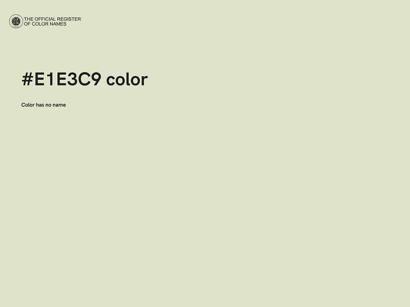 #E1E3C9 color image