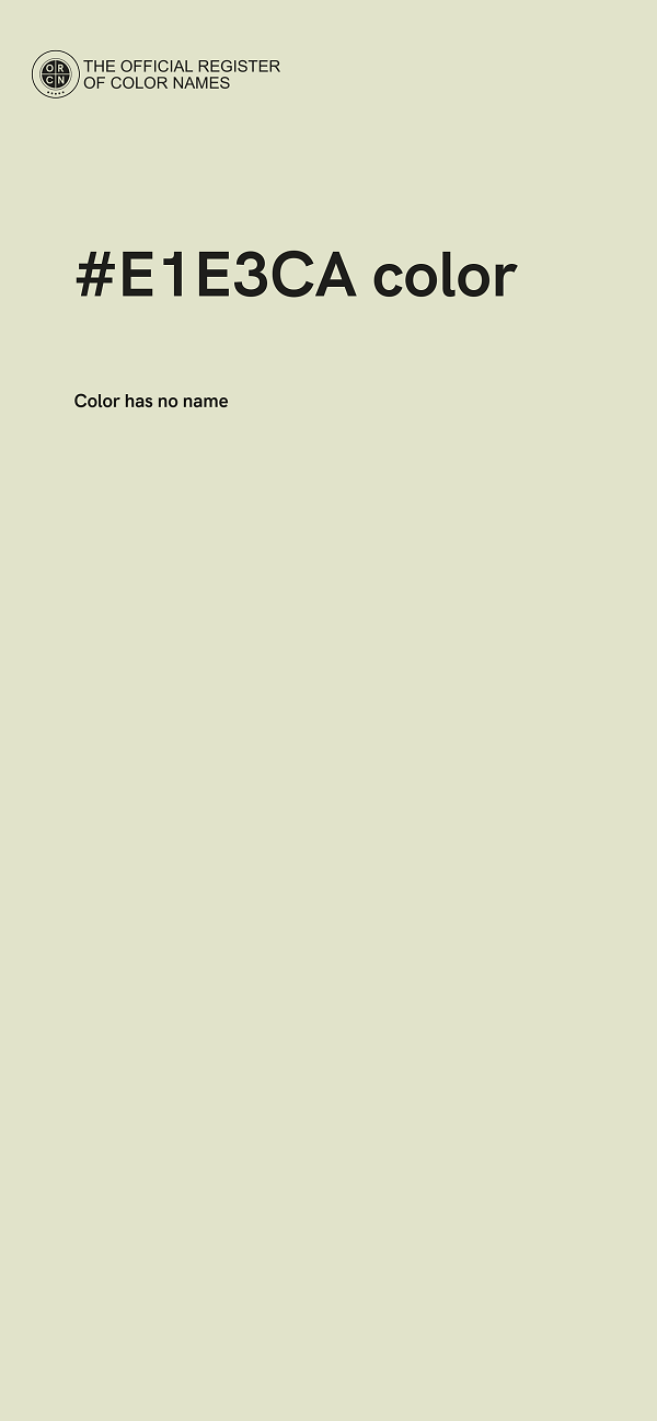 #E1E3CA color image