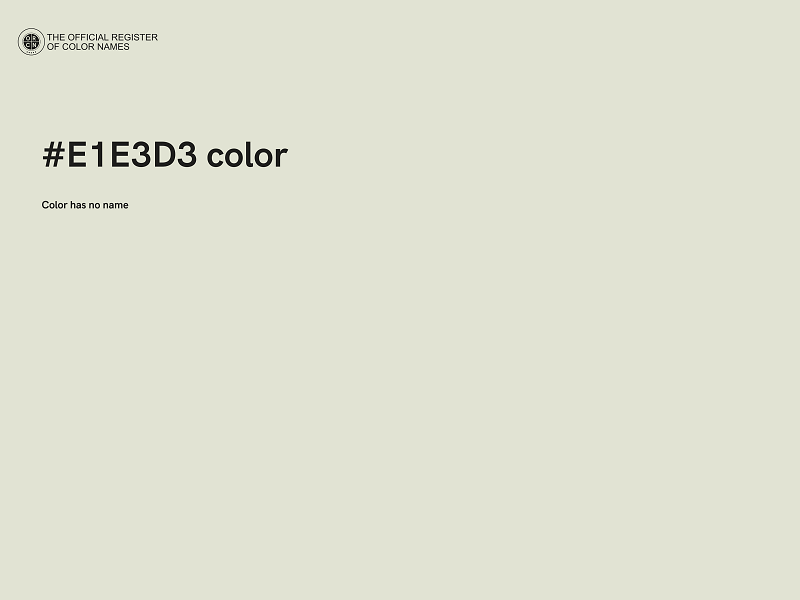 #E1E3D3 color image