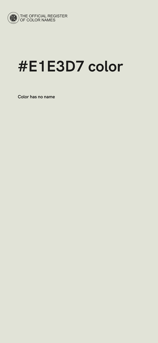 #E1E3D7 color image