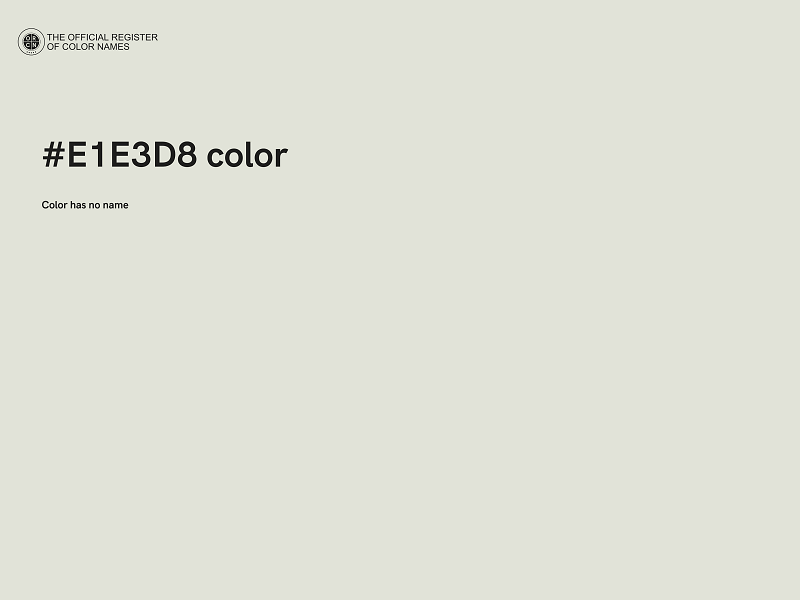 #E1E3D8 color image